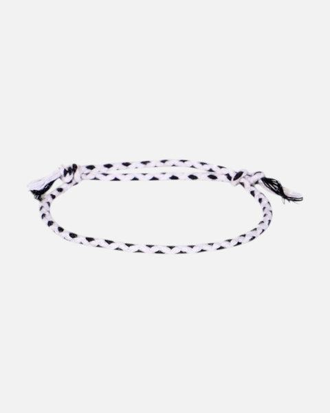 Cotton Bracelet (White & Blue )