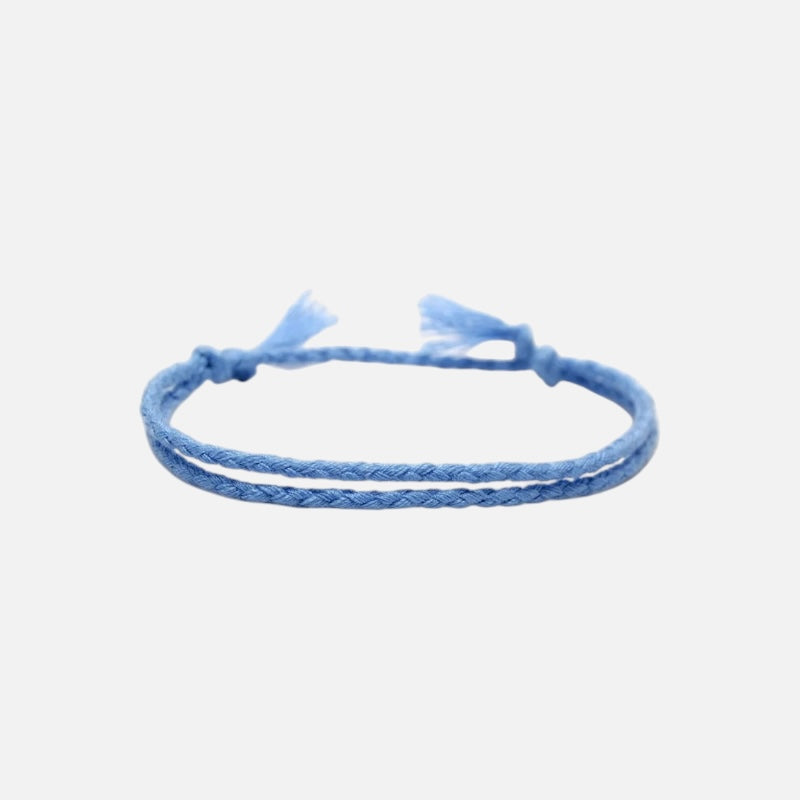 Cotton Bracelet (Light Blue)