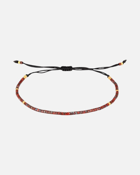 Natural Stone Beads Bracelet (Red)