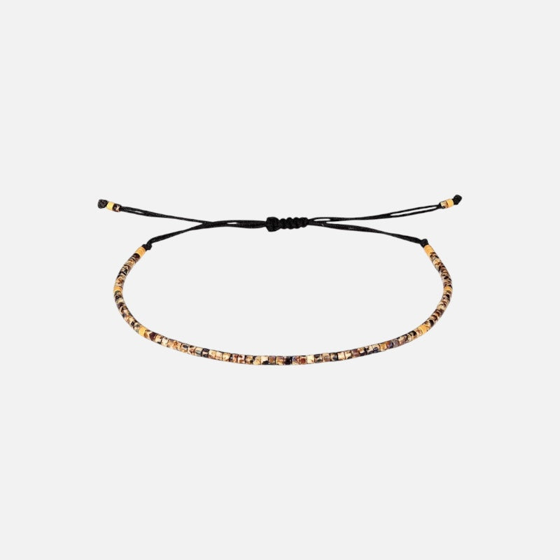 Natural Stone Beads Bracelet (Brown)