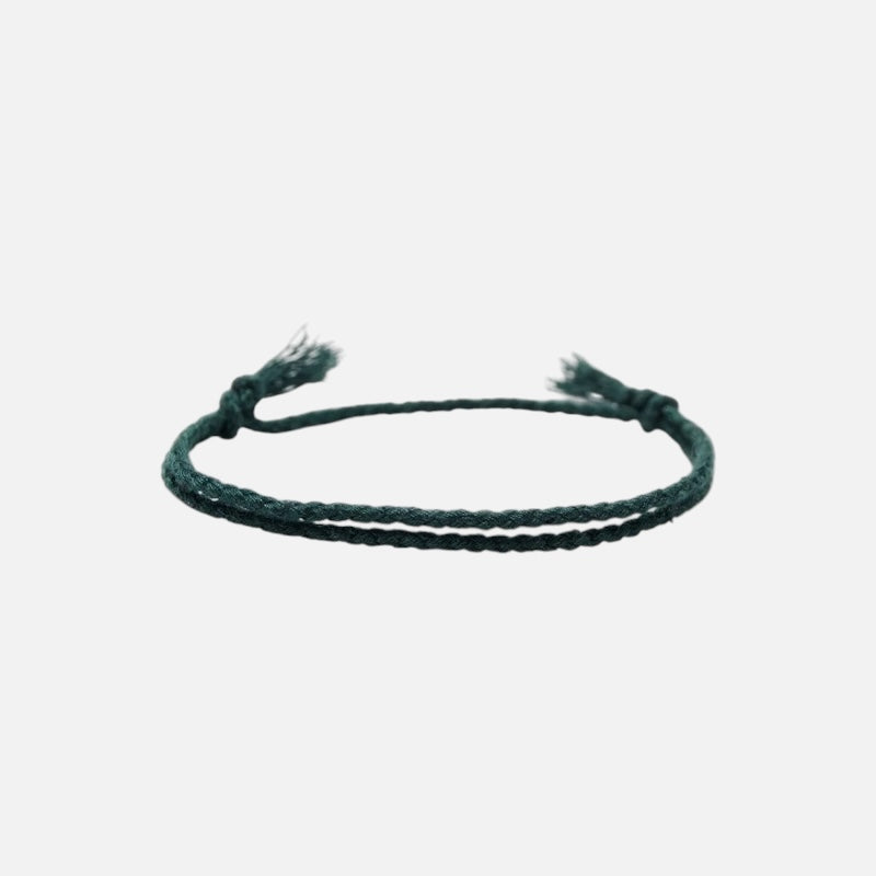 Cotton Bracelet (Forest Green)