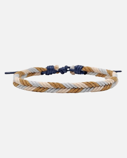 Braided Bracelet (Cream/Brown)