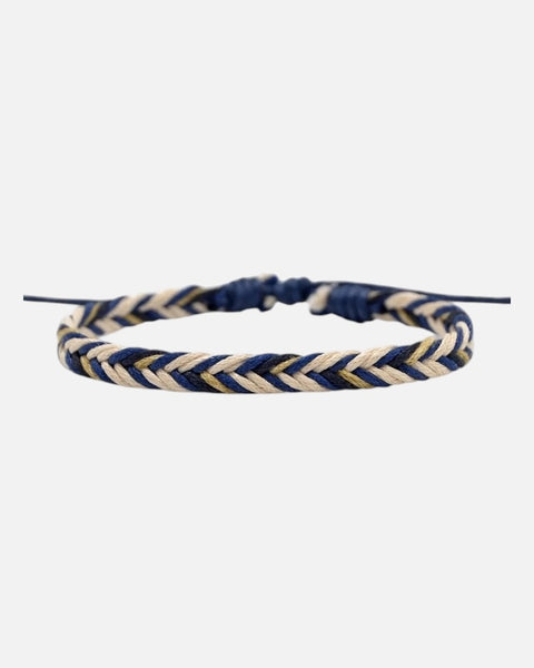 Braided Bracelet (Navy/Beige)