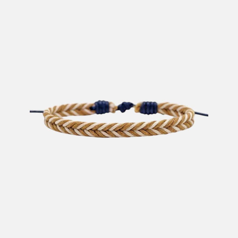 Braided Bracelet (Camel/Ivory)