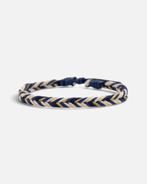 Braided Bracelet (Navy/Beige)