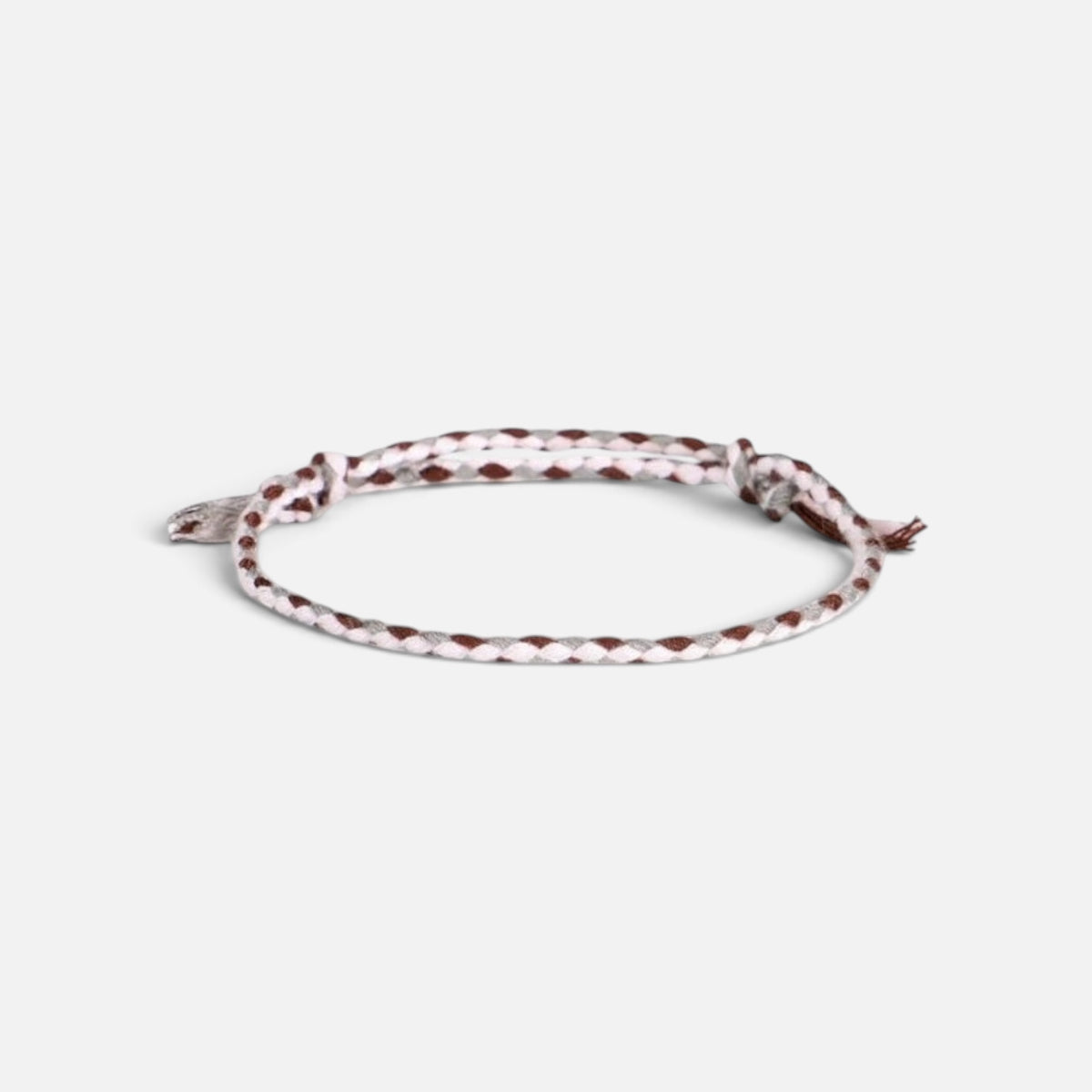 Cotton Bracelet (Brown & Grey)