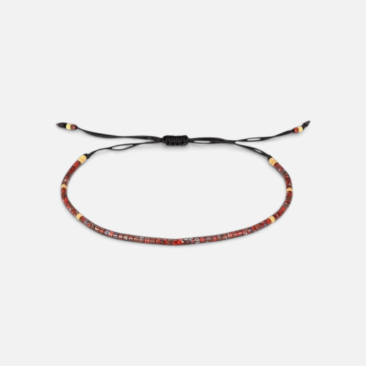 Natural Stone Beads Bracelet (Red)