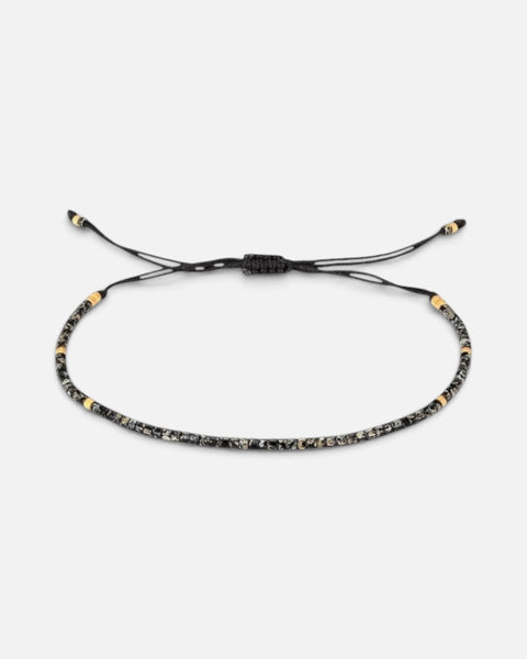 Natural Stone Beads Bracelet (Black)