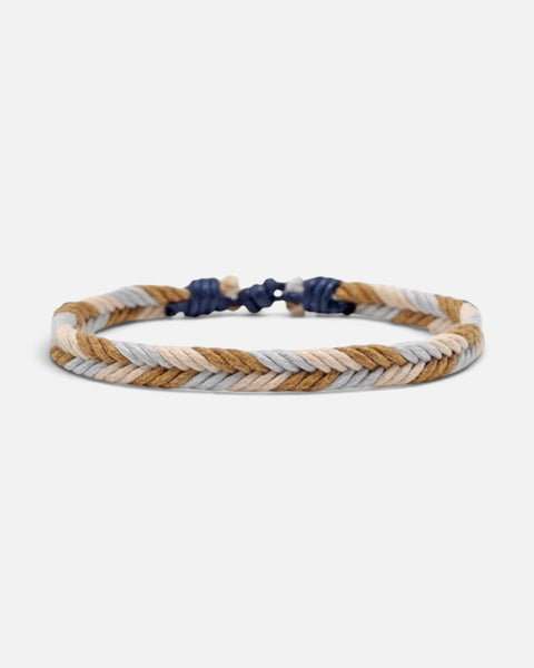 Braided Bracelet (Cream/Brown)