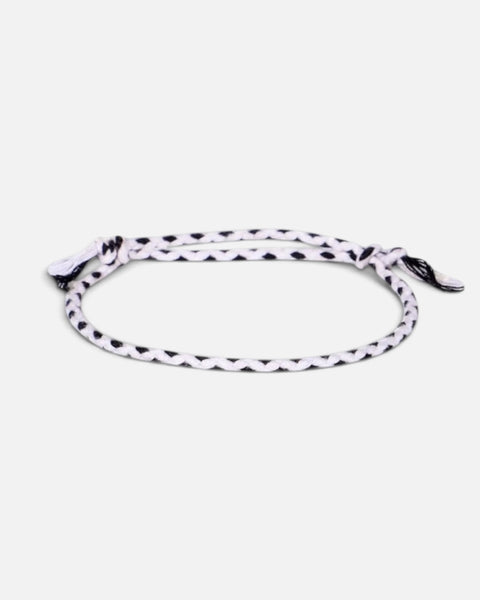 Cotton Bracelet (White & Dark blue)