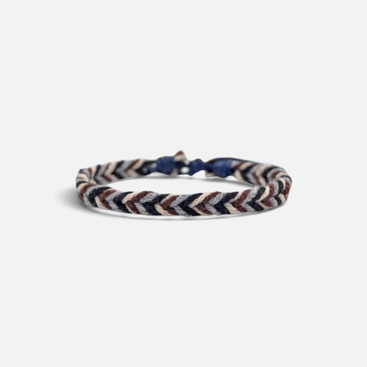 Braided Bracelet (Navy/Brown)