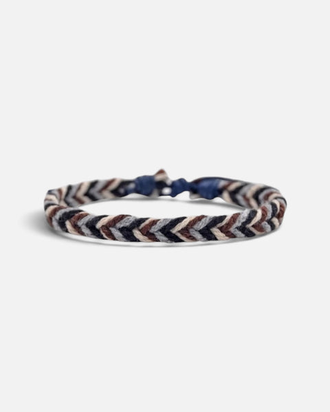 Braided Bracelet (Navy/Brown)